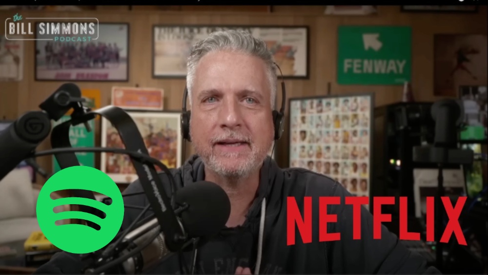 DEADLINE's tweet card. The move will see shows such as The Bill Simmons Podcast and The Rewatchables air on the streamer and taken down from YouTube.