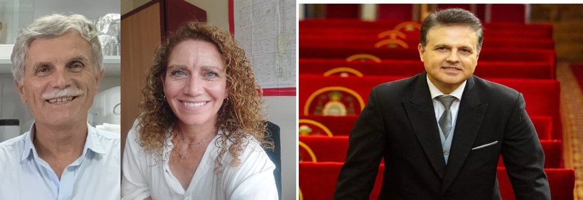 CEBAS_CSIC's tweet card. Los investigadores Rosa M. Rivero, Juan Carlos Espín y Francisco Tomás-Barberán, del Centro de Edafología...