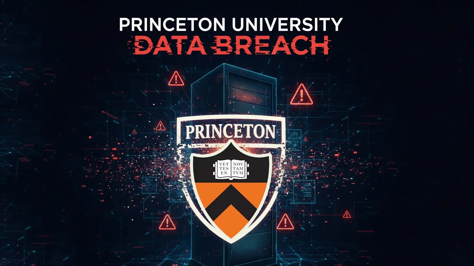 CIDC_Ops's tweet card. Princeton University faced a security breach on Nov 10, 2025, accessing a University Advancement database.