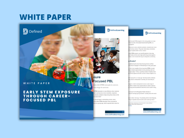 DefinedLearning's tweet card. Providing students with opportunities to connect STEM skills to the real world exposes them to possible career paths and expands their vision of what is possible in life.