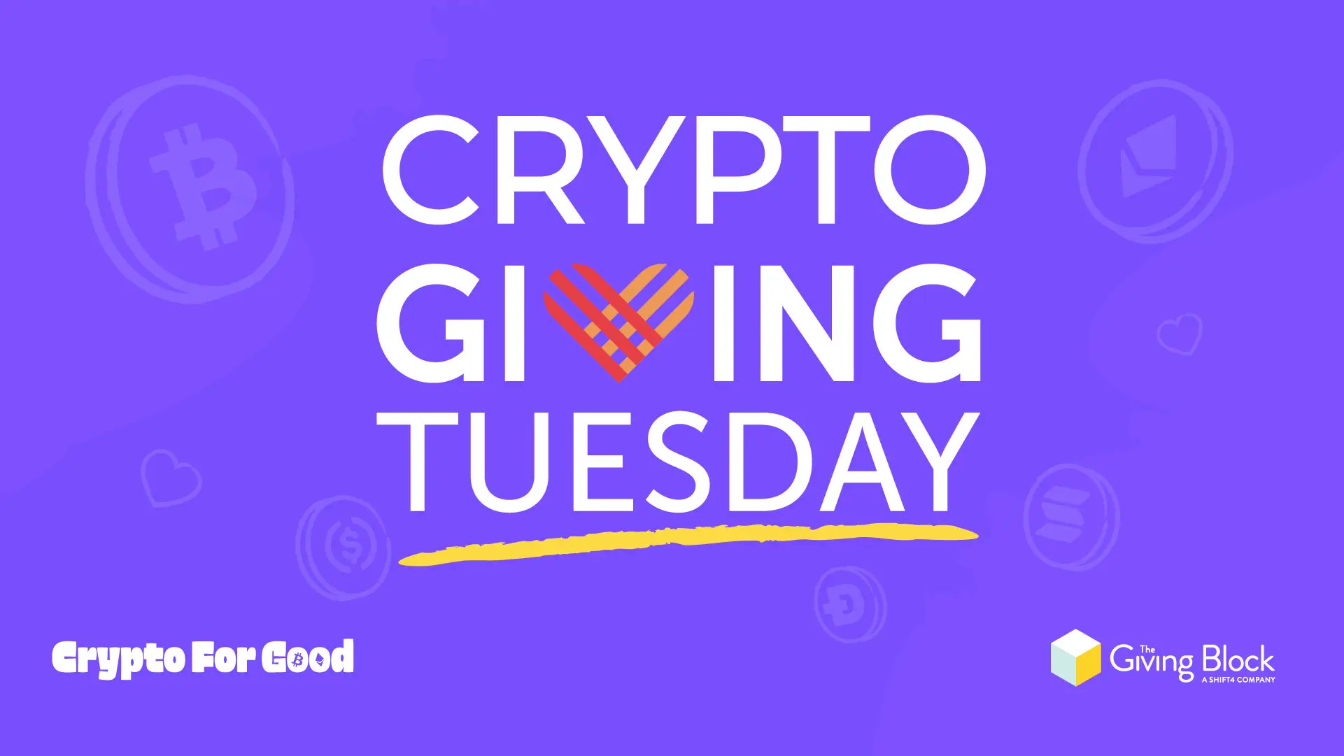 TheGivingBlock's tweet card. With crypto prices soaring, we're setting an ambitious goal to raise $200 Million in crypto donations, to showcasing crypto as a force for good.