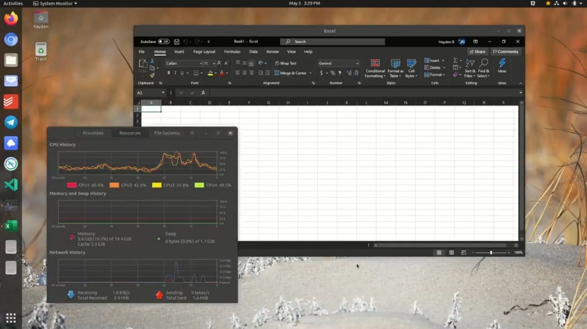 LXALinuxAdictos's tweet card. Se está desarrollando un sistema para poder ejecutar Microsoft Office en Ubuntu 20.04 sin la necesidad de instalar Wine y funciona bastante bien.