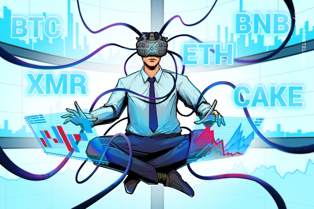 minergeek's tweet card. Bitcoin price remains pinned below $50,000 but the drop in BTC dominance could propel ETH, BNB, XMR and CAKE higher over the short term.