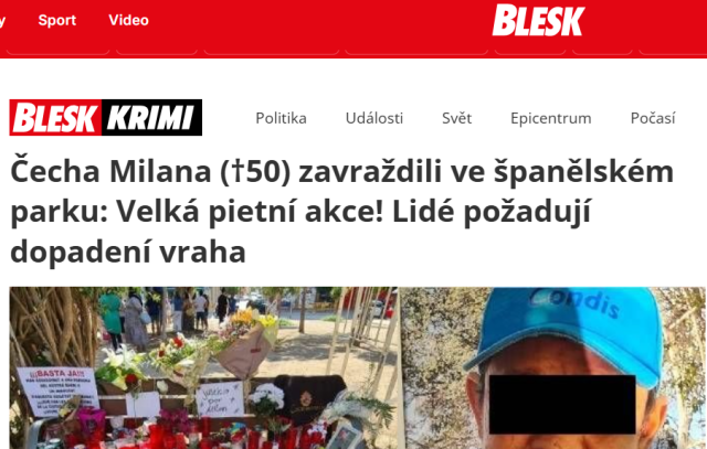 VilanovaBlog's tweet card. El diario checo Blesk ha informado sobre el asesinato de Milan, un ciudadano checo de 50 años que vivía en Vilanova i la Geltrú. El periódico explica que vecinos de la ciudad le rindieron un homena…