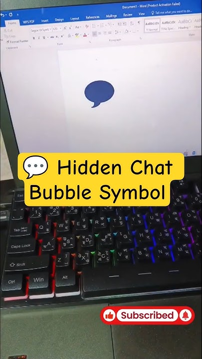 aminsojib_'s tweet card. MS Word | Chat Bubble Symbol #msword #shorts