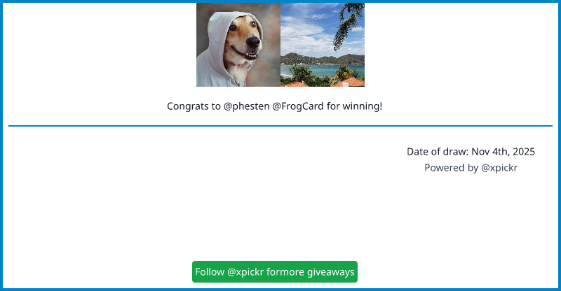leet3_'s tweet card. Congratulations to phesten, FrogCard for winning the draw!