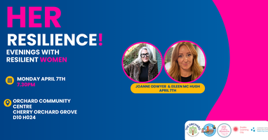 DubLearningCity's tweet card. Join us at HER Resilience for a unique evening with resilient Women!