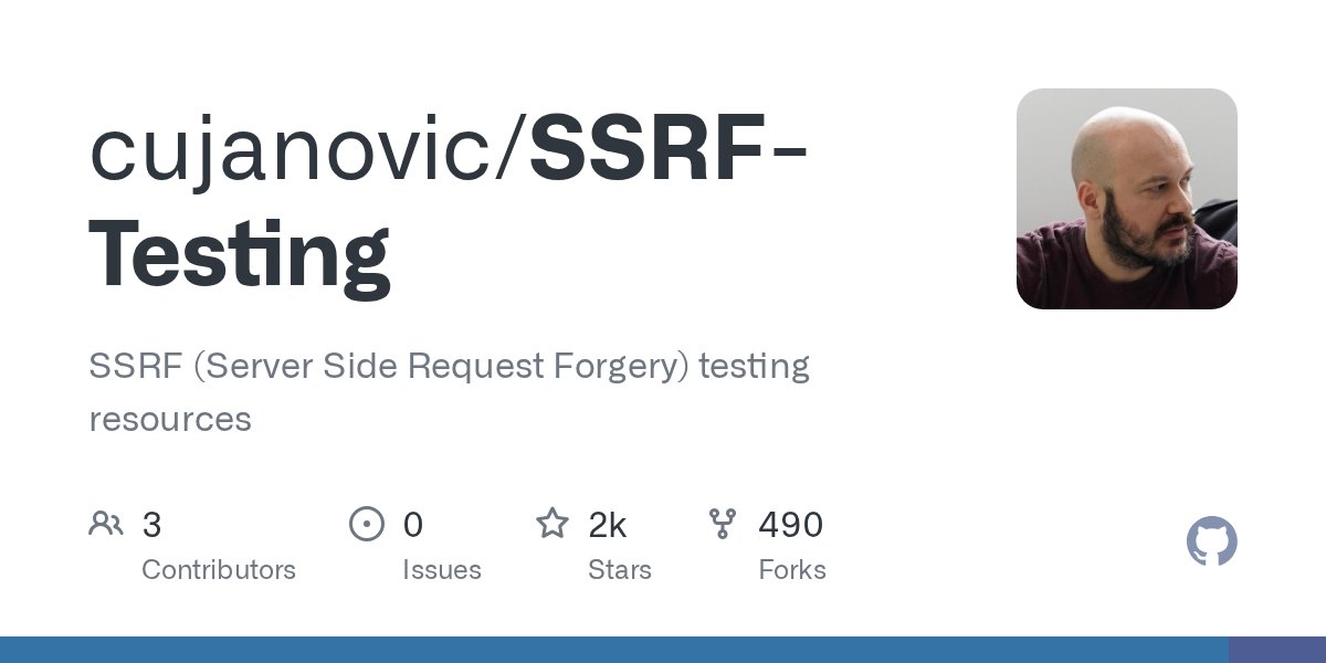 Behi_Sec's tweet card. SSRF (Server Side Request Forgery) testing resources - cujanovic/SSRF-Testing