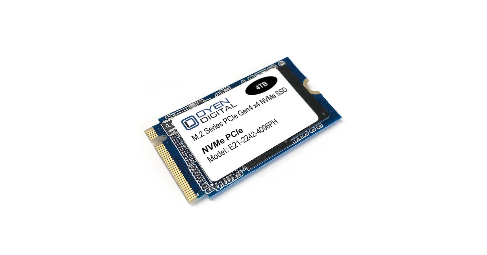 MyTechSpotTech's tweet card. Experience faster response and data transfer with the 4TB M.2 2242 Internal SSD from Oyen Digital. With an M.2 2242 form factor and PCIe 4x4 interface, the Dash Pro acheives sequential read speeds of...