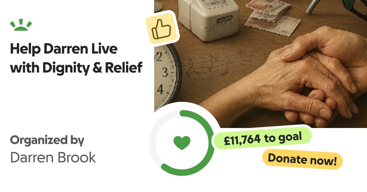 THemingford's tweet card. Help Darren Live With Dignity and Relief From Constant Struggle Darren Brook i… Darren Brook needs your support for Help Darren Live with Dignity & Relief