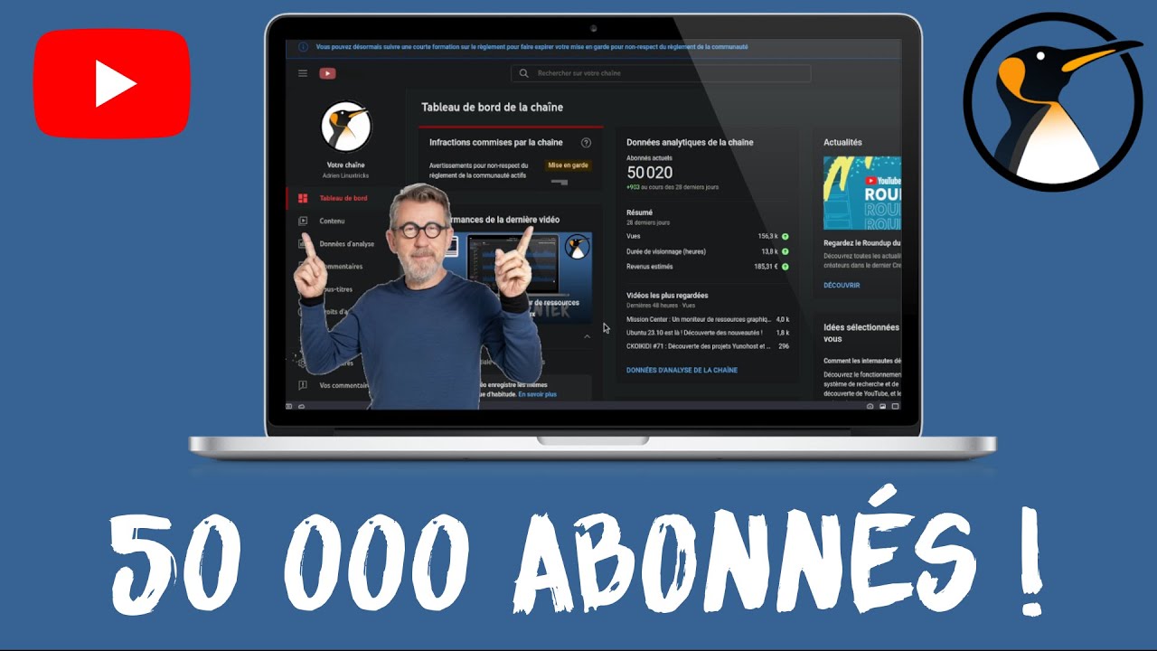 _adriend_'s tweet card. 50000 Abonnés ! Merci ! feat. Jamy .. mais pas que ...