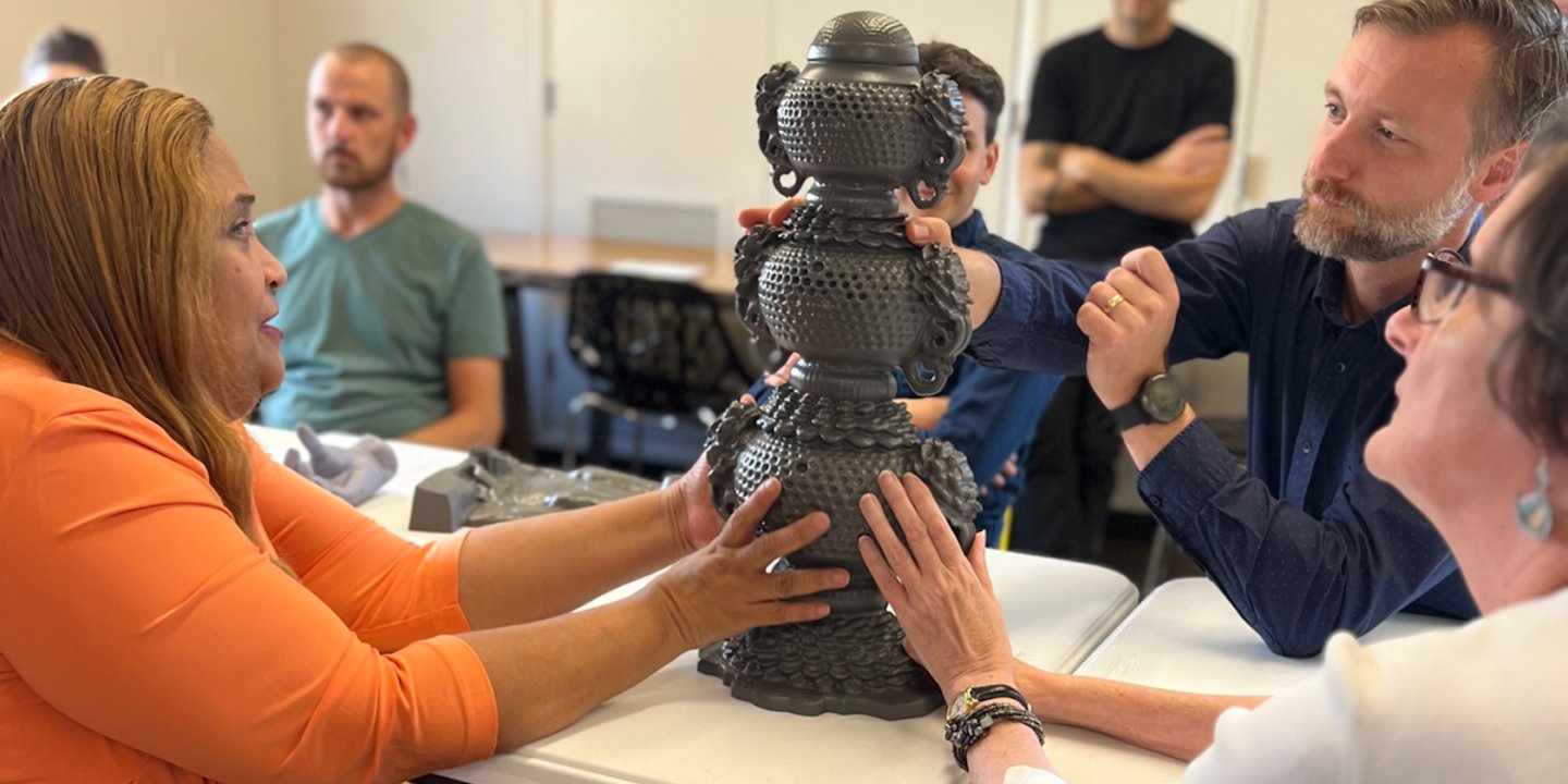 DotExperience's tweet card. The refreshed museum of the American Printing House for the Blind in Louisville, Kentucky, is slated to open in 2026 with a novel invitation to visitors: please touch.