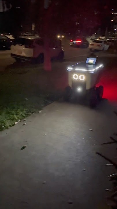 clrvrz7's tweet card. first time using #deliveryrobot !