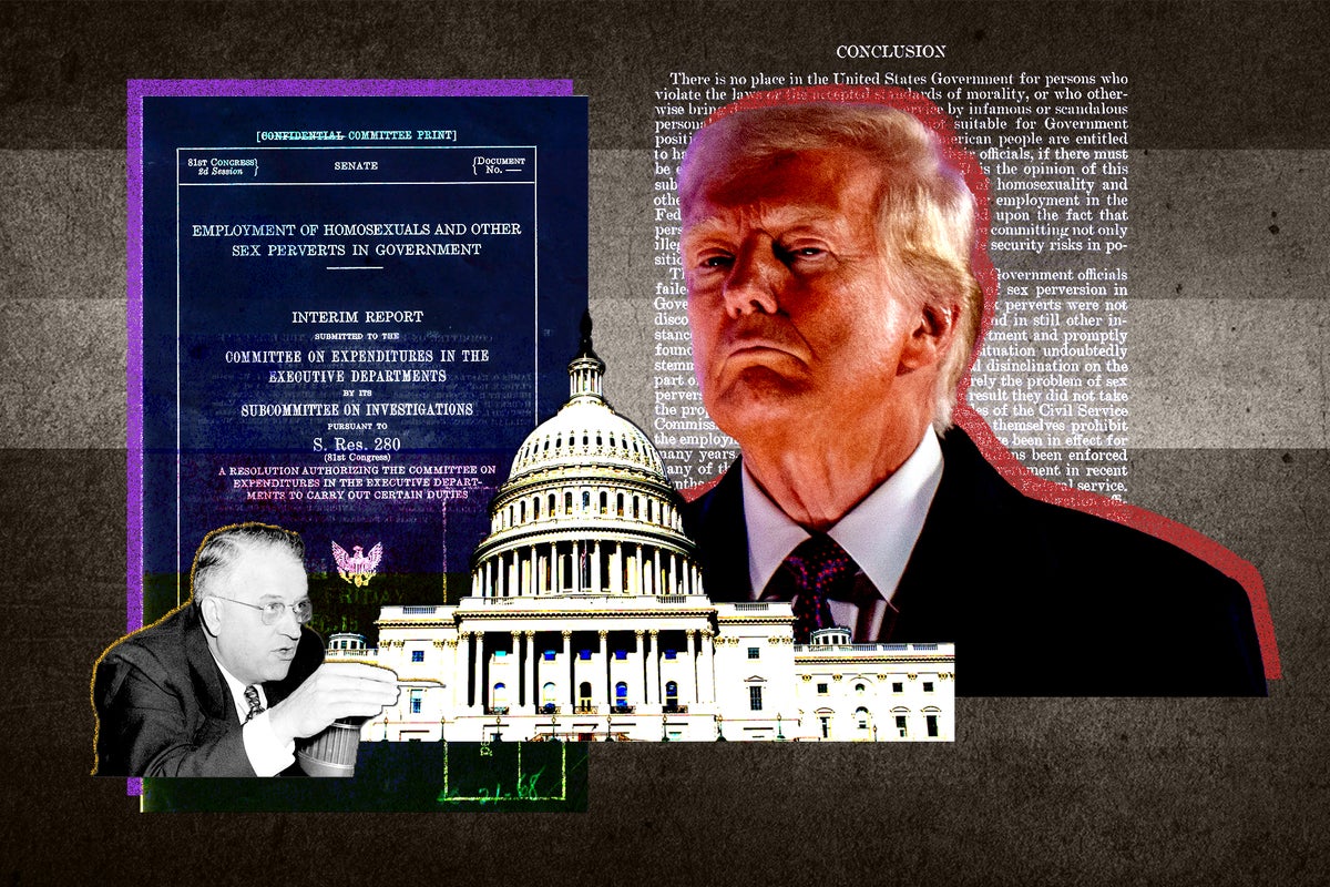 joshwmarcus's tweet card. LBGTQ+ federal workers say they are under a cloud of suspicion and uncertainty as the Trump administration purges trans people and DEI from federal government. Josh Marcus reports