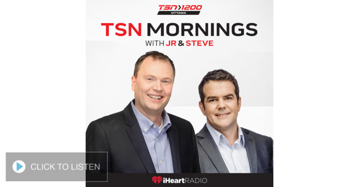 TSN1200's tweet card. Airing weekdays from 6 to 10 a.m. ET, TSN 1200 Mornings features John “JR” Rodenburg, Steve Lloyd and Matt Hamer, as they share their unique insights and opinions on Ottawa’s biggest sports stories.