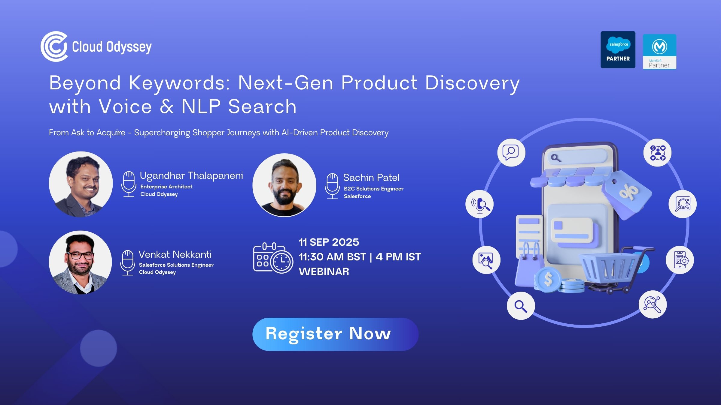 CloudOdyssey_'s tweet card. Beyond Keywords: Next-Gen Product Discovery with Voice & NLP Search