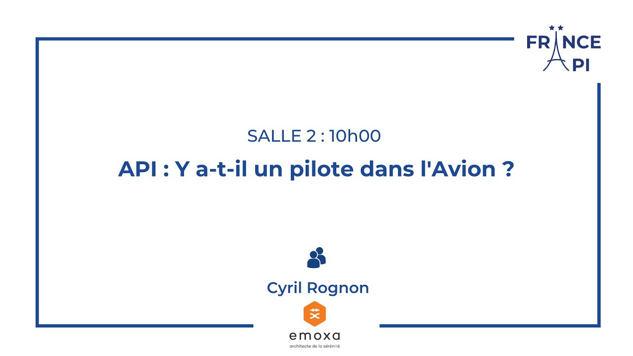 FranceApi's tweet card. REPLAY : API : Y a-t-il un pilote dans l'Avion ?
