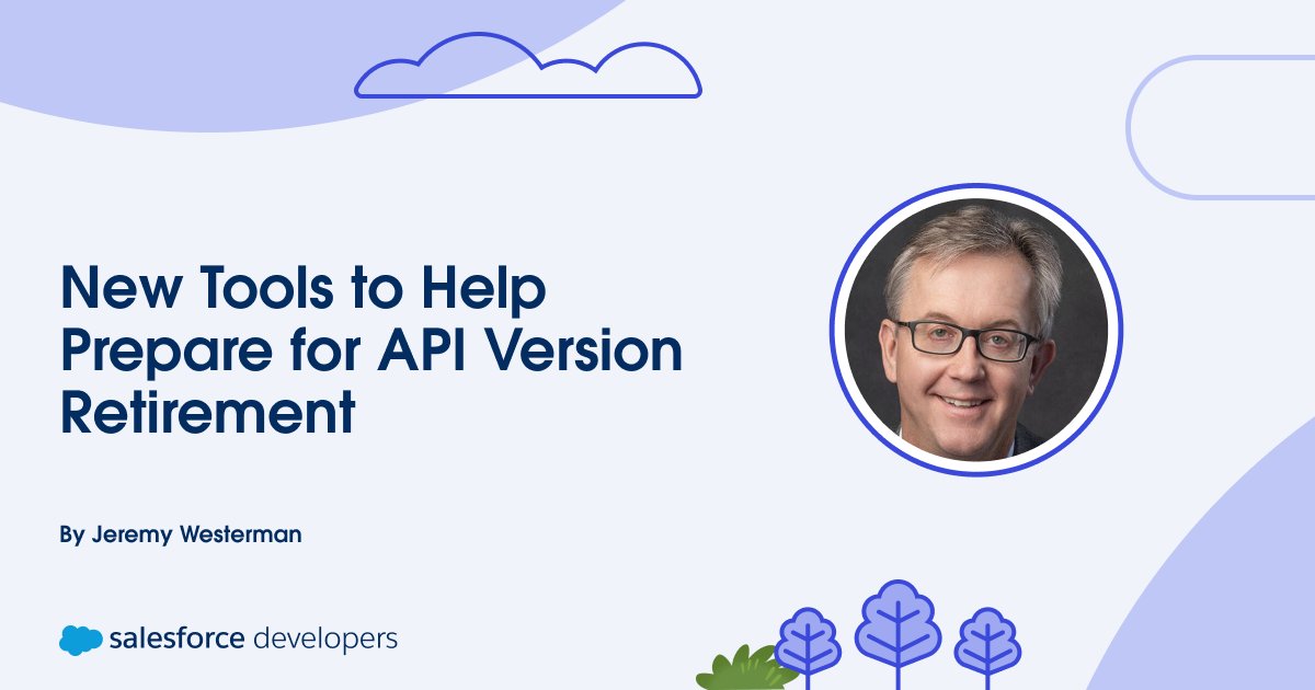 sfdcmindz's tweet card. Learn about two new tools to help you prepare for the retirement of API versions 21.0 through 30.0 in the Summer ’25 Release.