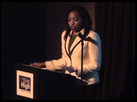 AimHighProgram's tweet card. Malia Cohen - Aim High 25th Anniversary