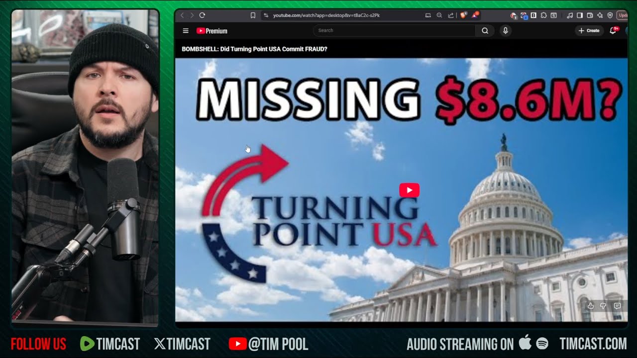 SiNCry0_GregMiT's tweet card. TPUSA Accused OF FRAUD, Stealing Donations | Tim Pool Reacts
