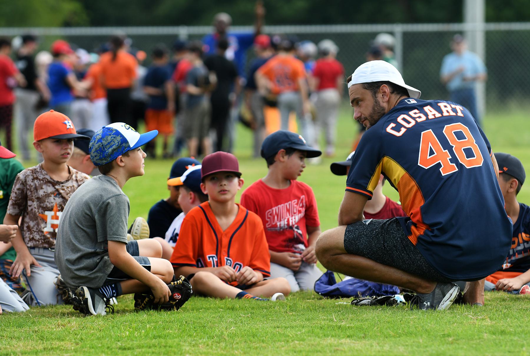 SpringSports's tweet card. The Major League Baseball Players Alumni Association hosted a youth baseball clinic in...
