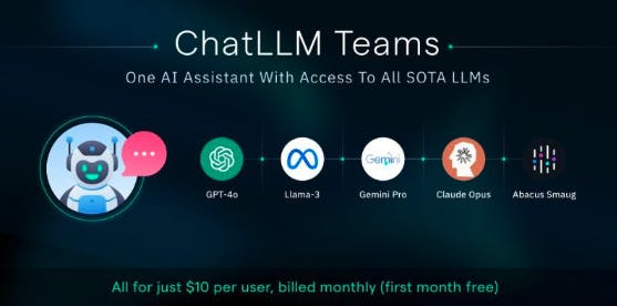 hackernoon's tweet card. Hands-on review of ChatLLM Teams by Abacus.AI: unify chat, docs, code, images, and workflows to cut tool sprawl, costs, and context switching.