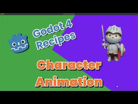 KidsCanCode's tweet card. Godot 4: Character Animation