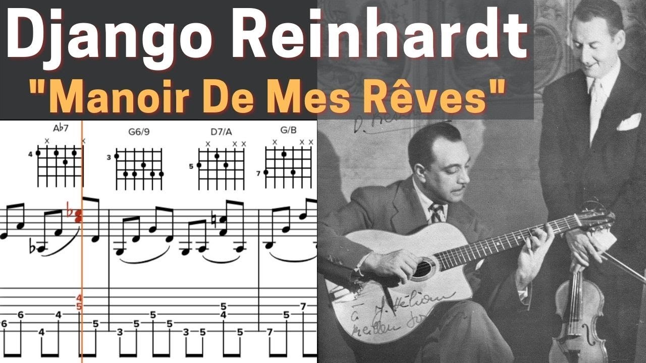GalaToxica's tweet card. Django Reinhardt - Manoir de mes Rêves 1949 - Gill&Jazz Transcription