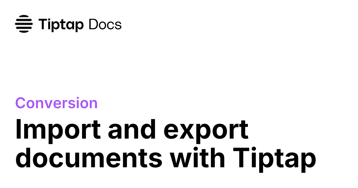 alexvcasillas's tweet card. Use Tiptap to convert documents from DOCX, ODT or Markdown to Tiptap JSON format