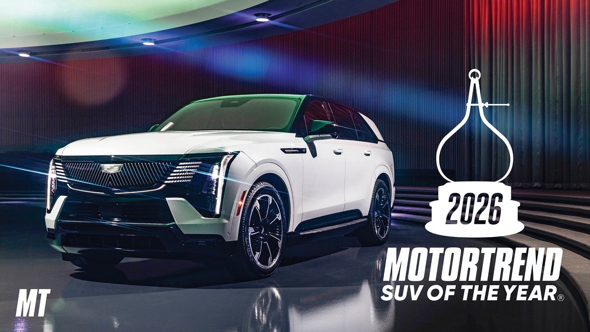bbeaubs's tweet card. The Cadillac Escalade IQ Is the 2026 MotorTrend SUV of the Year