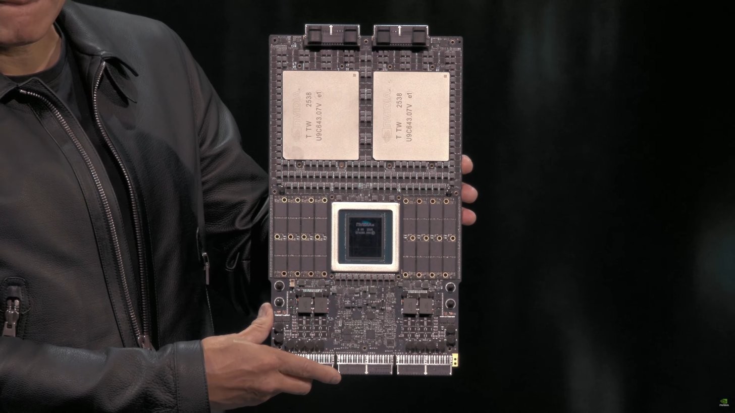 DJone01's tweet card. NVIDIA has shown off its next-gen Vera Rubin Superchip for the first time at GTC in Washington, primed to spark the next wave of AI.