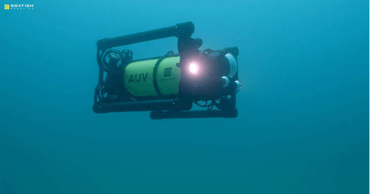 oceannews's tweet card. Boxfish Robotics announced the launch of their first generation fully autonomous hovering Boxfish AUV (Hovering Autonomous Underwater Vehicle), featuring advancements in autonomy that set a new...