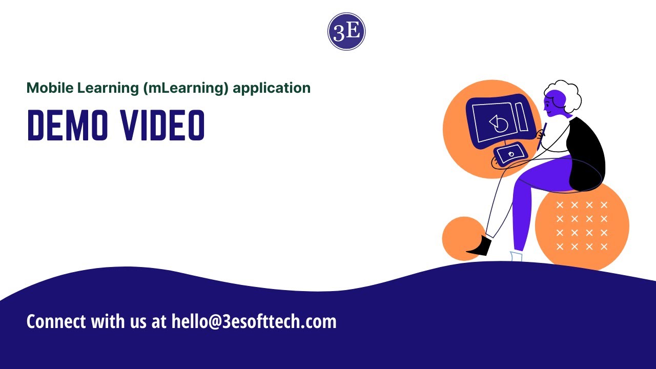 Software3E's tweet card. Mobile Learning (mLearning) application - Demo I Branding & Customi...