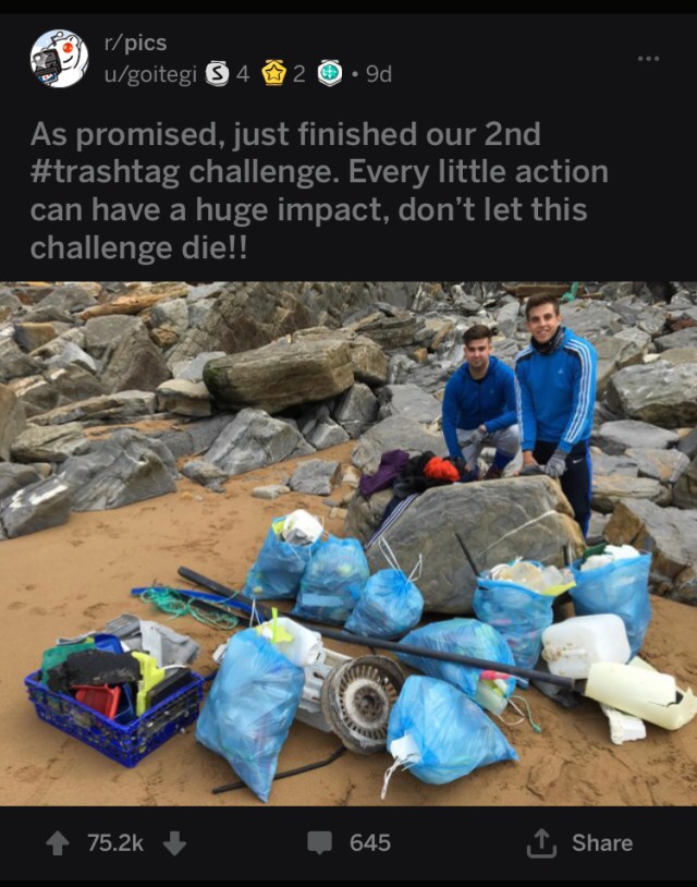 PlanetAChallnge's tweet card. The viral clean up challenge is going strong across the world