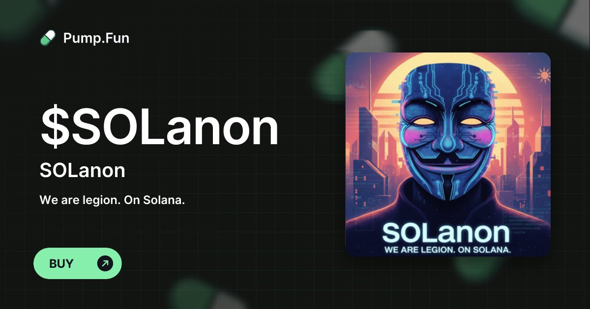 donnipump's tweet card. We are legion. On Solana.