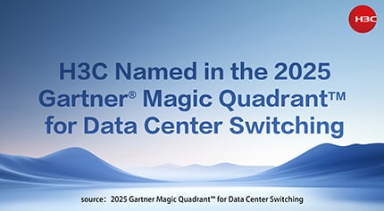 H3CGlobal's tweet card. Gartner has released its 2025Magic Quadrant? for Data Center Switchingreport, recognizing H3C as a ?Niche Player. We believe this highlights H3C’s technological prowess and market influence in data ce