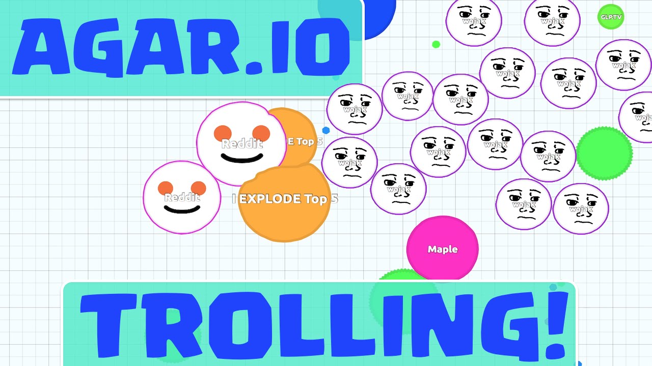 GaladonGaming's tweet card. AGARIO Trolling! Playing the MOST Addictive Game - AGAR.IO as a Troll!
