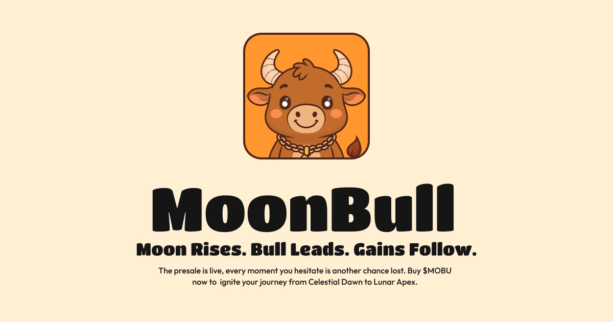 Reydoku1's tweet card. Official MoonBull Presale ($MOBU). Buy the best ethereum crypto meme coin of 2025 with staking & referral rewards and start earning today.