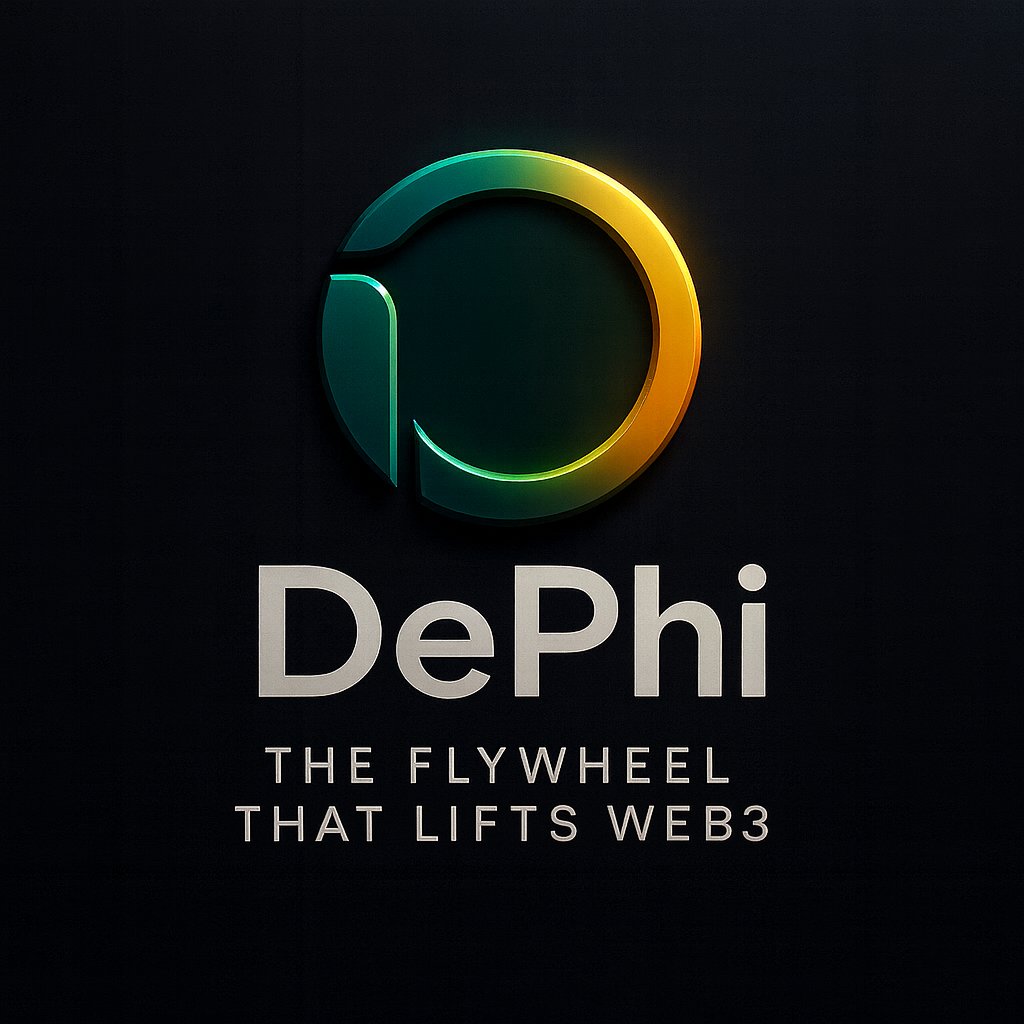 _0xzhang's tweet card. Every $DEPHI trade fuels a flywheel: speculation becomes impact, and impact drives the next wave.
