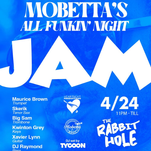 FunkItBlog's tweet card. TYCOON - April 24, 2025 - The Rabbit Hole, New Orleans