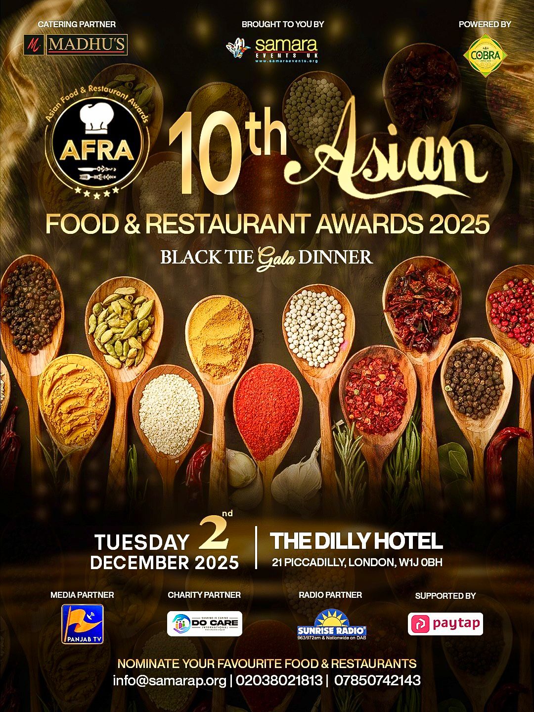 GoodCurryGuide's tweet card. Samara Events has revealed the identities of the UK's top 50 Asian restaurants, with the winners set to be feted at a glittering awards ceremony&n ...
