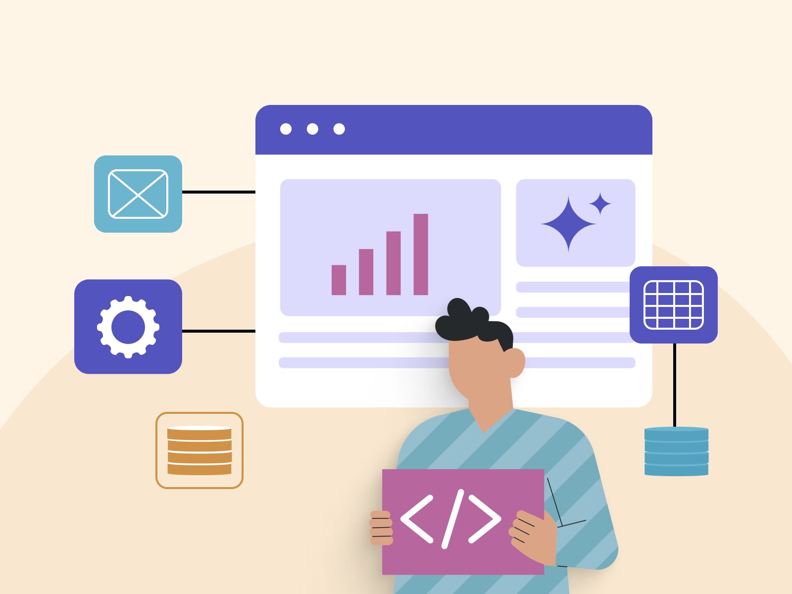 joveoinc's tweet card. The Joveo AI developer platform removes dev bottlenecks: secure VPC, GitHub workspaces, CI/CD, and built-in integrations so non-engineers can build production apps.