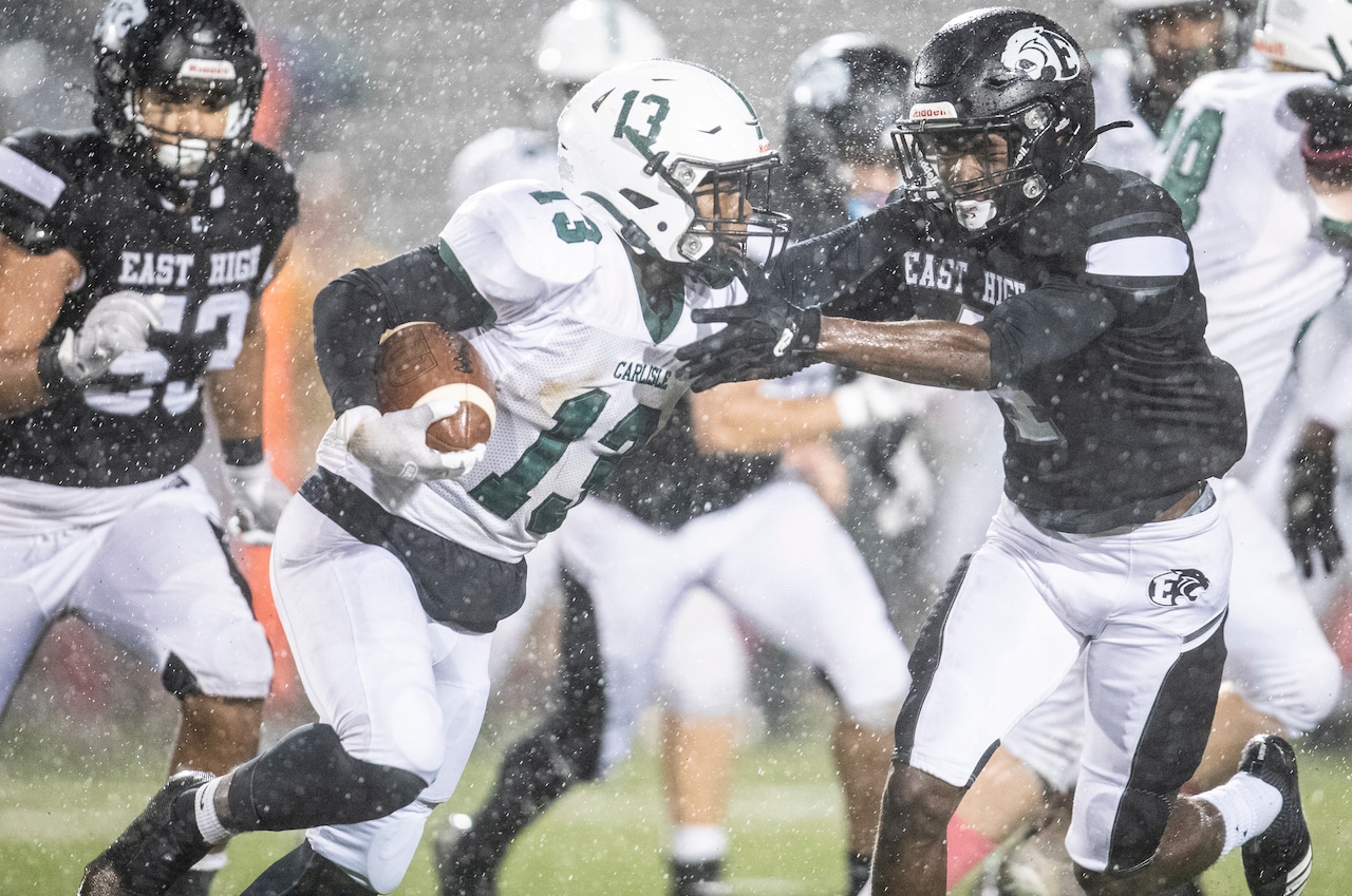 pennhsfootball's tweet card. The 5-foot-9, 185 pounder called it a dream come true.