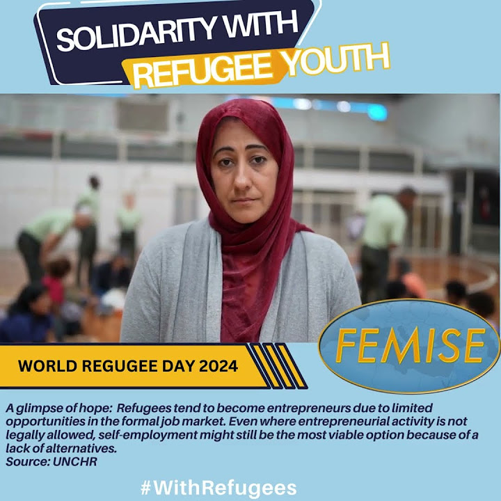 femisenetwork's tweet card. World Refugees Day 2024 Youth