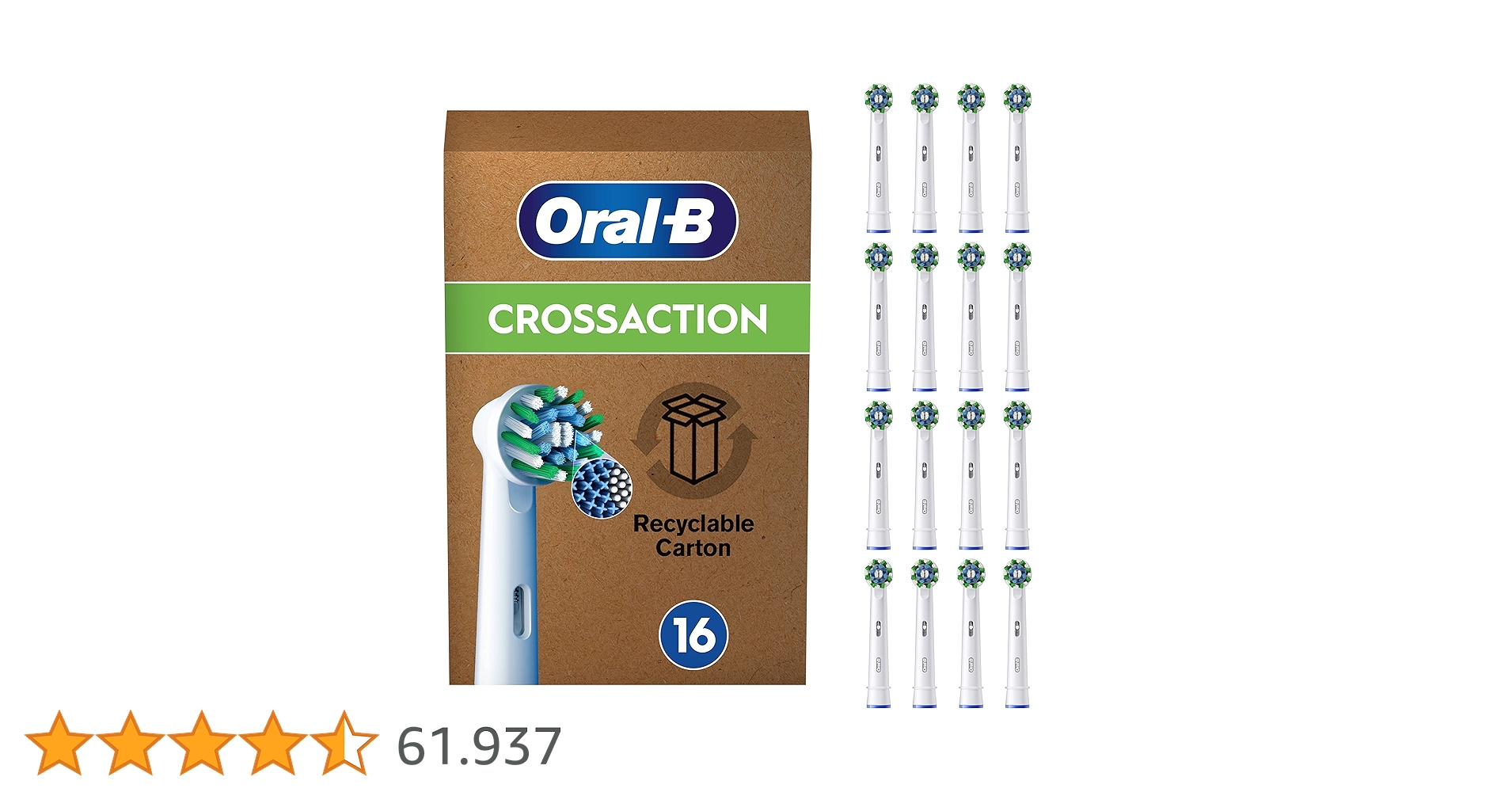 sconti_tn's tweet card. La testina Oral-B Pro Cross Action è dotata di oltre 2200 setole perfettamente angolate per rimuovere fino al 100% di placca batterica in più, per denti più puliti e gengive più sane rispetto ad uno...