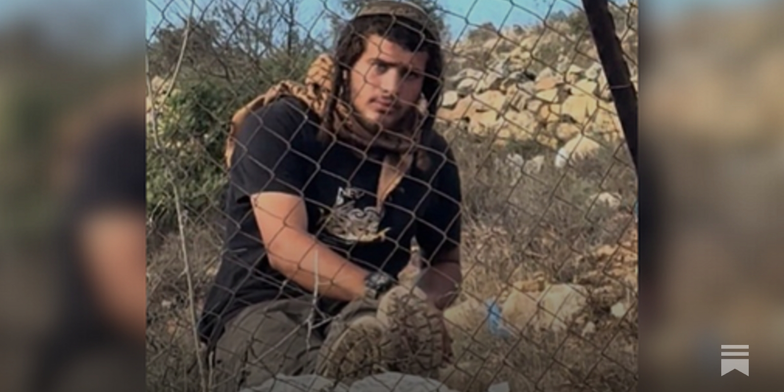 TankVaxxed's tweet card. Palestinian-Australian farmer Sari Kassis is defending his farm from the Hilltop Youth