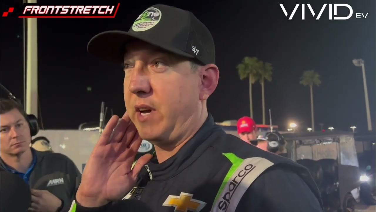 DerekYoder_'s tweet card. Kyle Busch Not Allowed to Continue After Attempted Repair: "Got Beat...