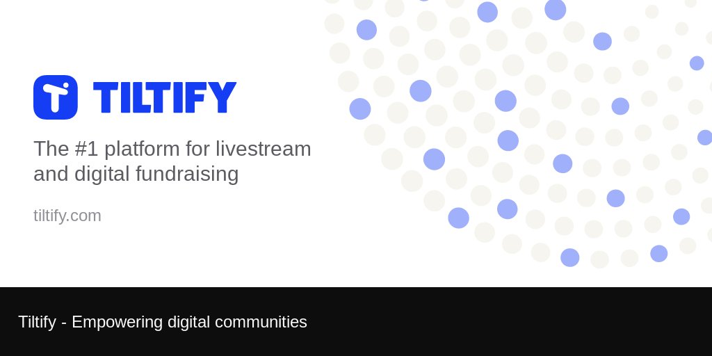 Newjerseydevel's tweet card. The #1 platform for livestream and digital fundraising