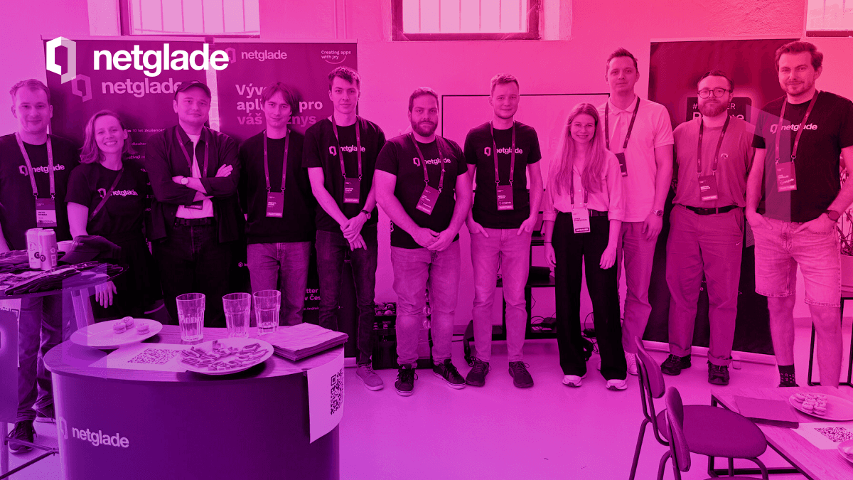 netglade's tweet card. Our team shares their brightest experiences from the event.