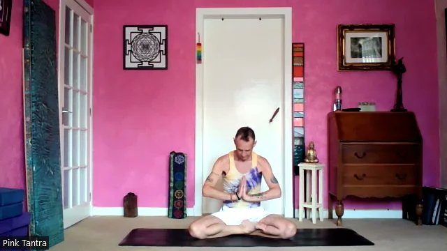 PinkTantra's tweet card. Pigeon Pose